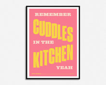 Load image into Gallery viewer, SECONDS SALE Cuddles In The Kitchen Print

