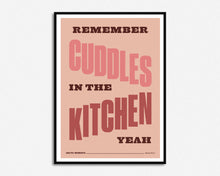 Load image into Gallery viewer, SECONDS SALE Cuddles In The Kitchen Print
