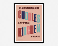 Load image into Gallery viewer, SECONDS SALE Cuddles In The Kitchen Print

