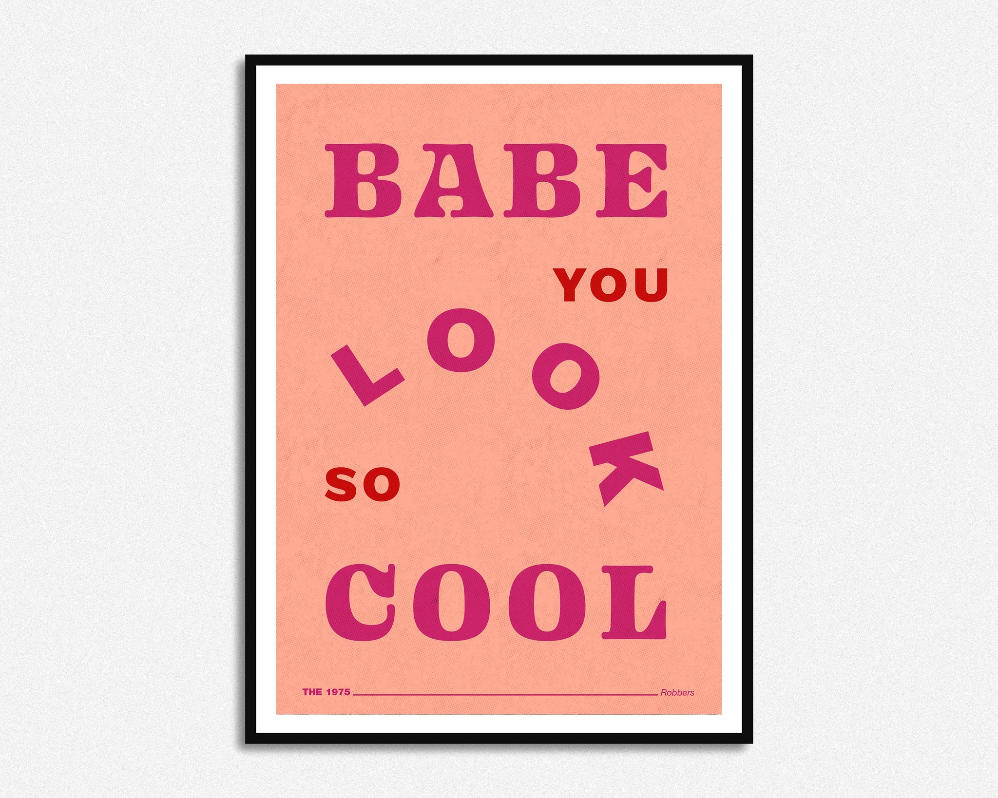 You Look so Cool Lyrics Print Music Print A5 A4 A3 -  Sweden