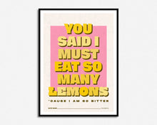 Load image into Gallery viewer, SECONDS SALE Eat So Many Lemons Print

