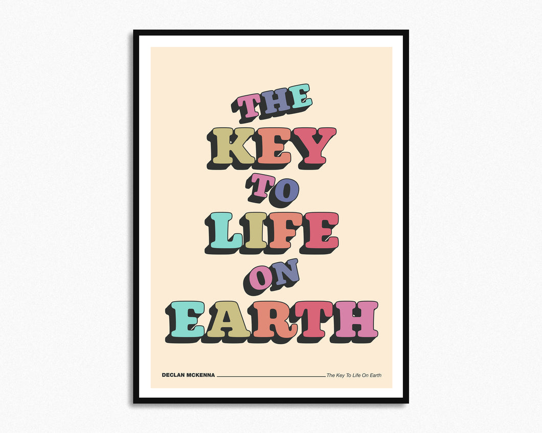The Key To Life On Earth  Print
