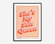 Load image into Gallery viewer, Sun Queen Lyrics Print
