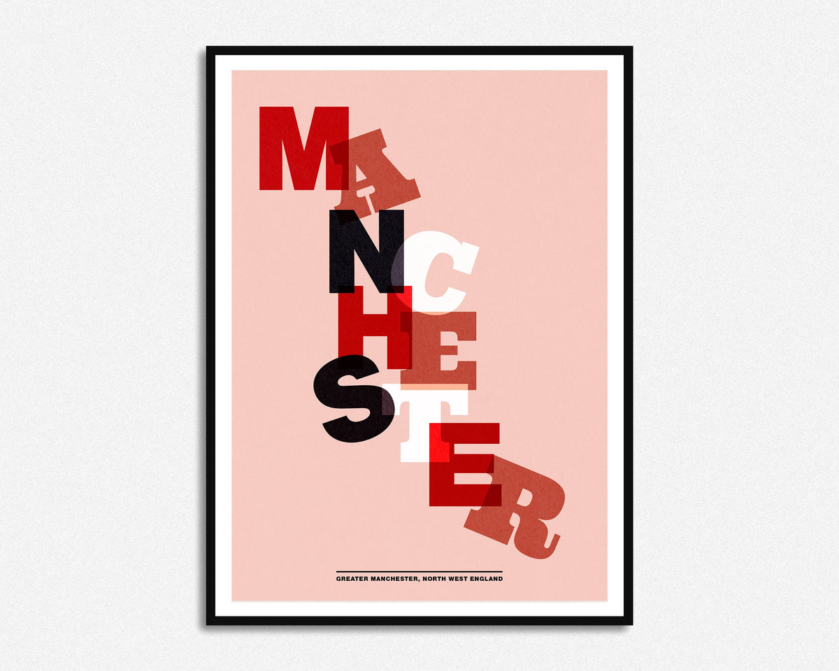 Manchester Typography Print – HollieGraphik
