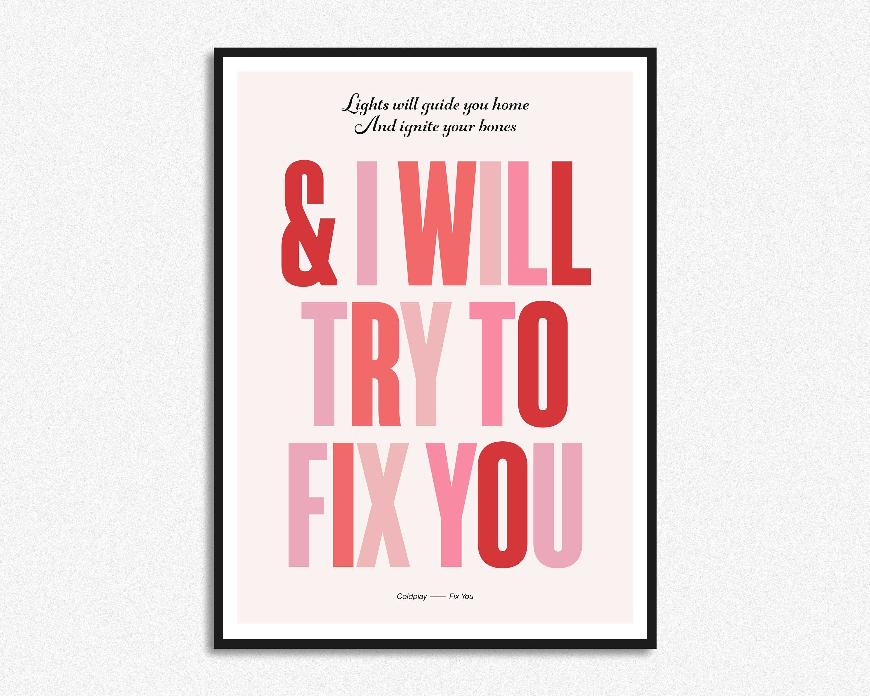 I Will Try To Fix You Print – HollieGraphik