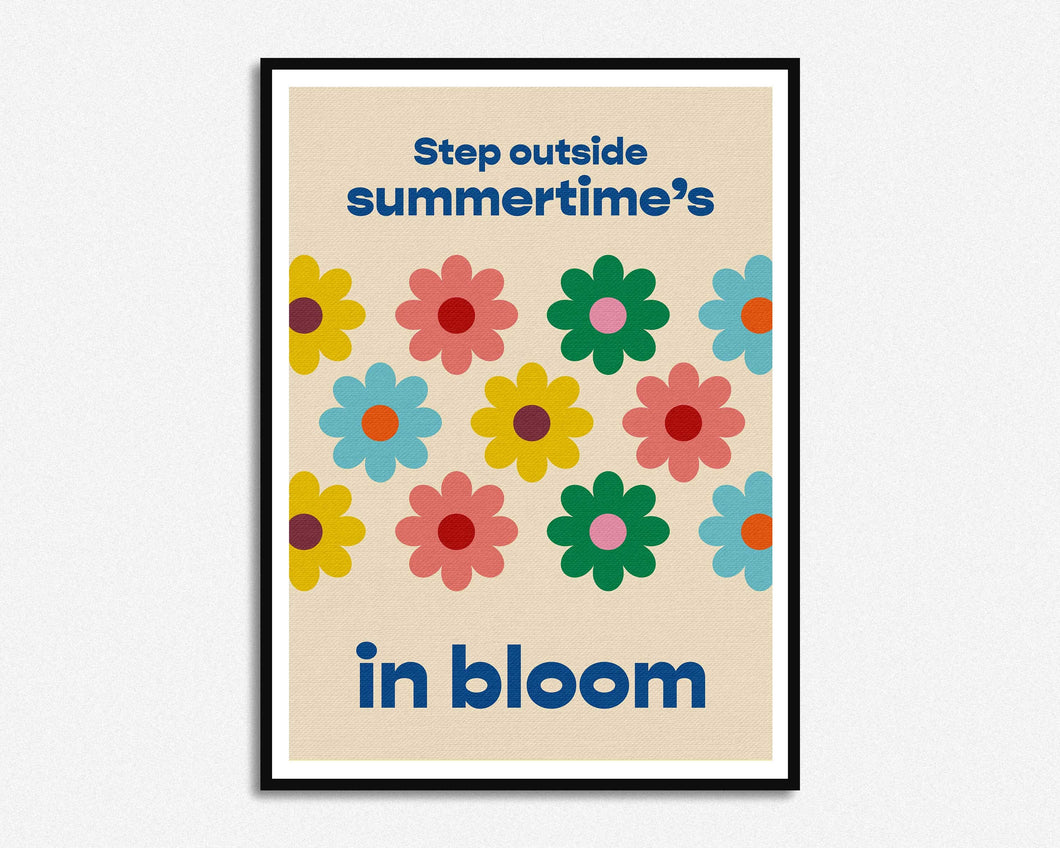 Summertime's In Bloom Print