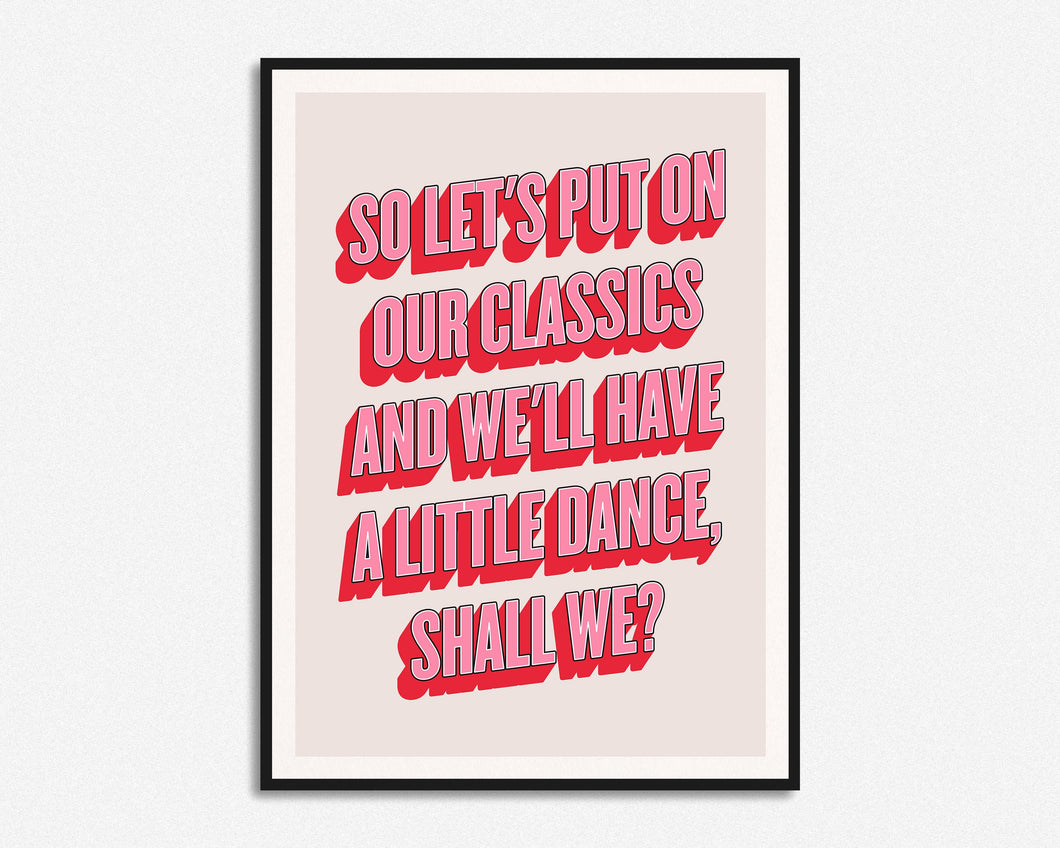 Let's Push Things Forward Print