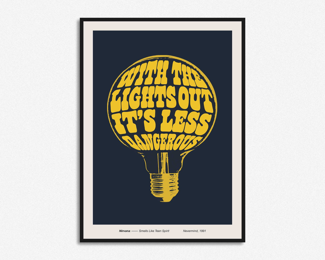 With The Lights Out Print