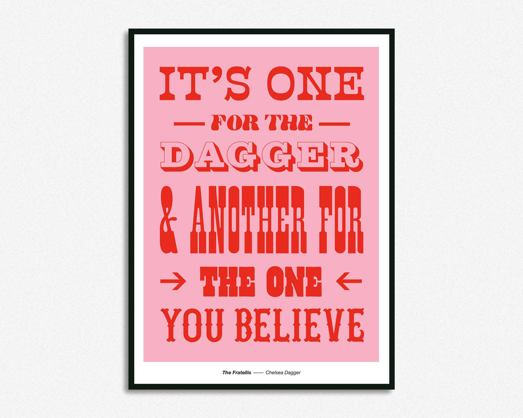 One For The Dagger Print