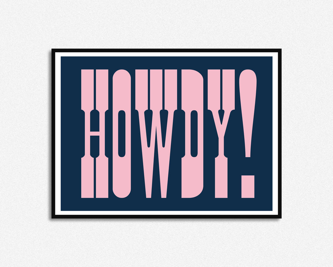 Howdy Print