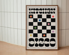 Load image into Gallery viewer, Kitchen Disco Checkerboard Print
