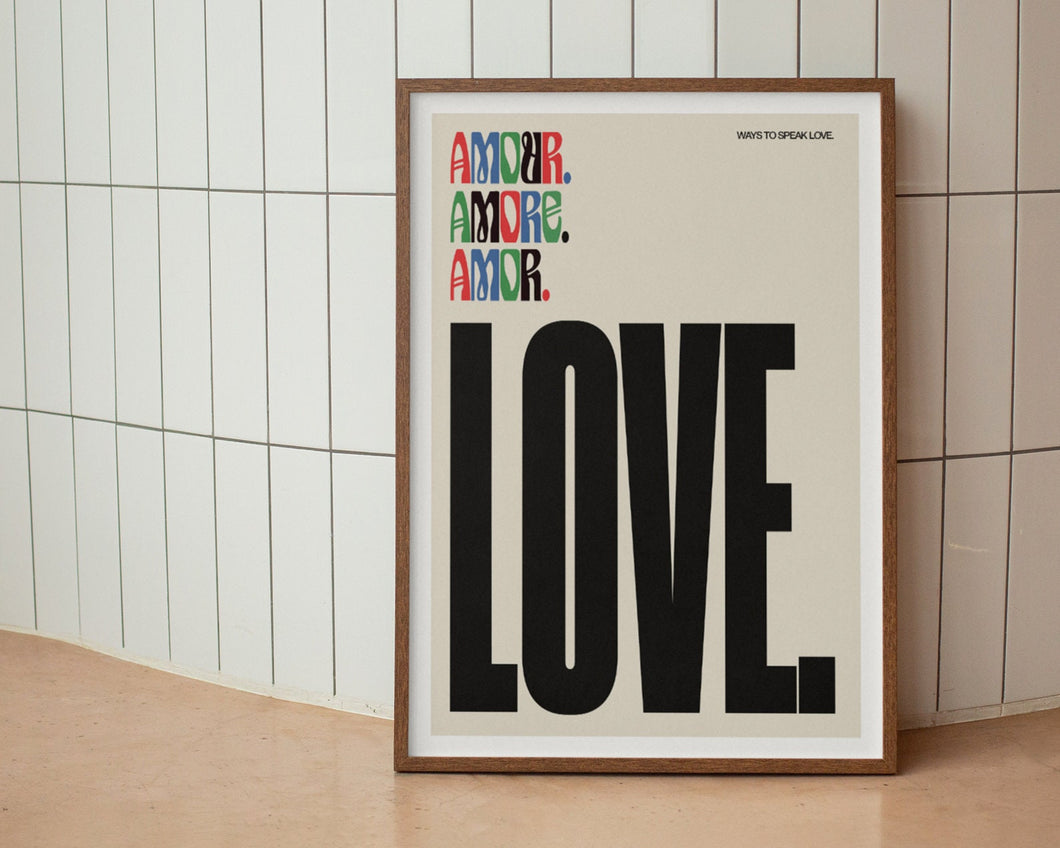 Ways To Speak Love Print