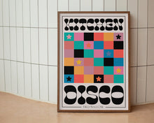 Load image into Gallery viewer, Kitchen Disco Checkerboard Print
