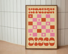 Load image into Gallery viewer, Kitchen Disco Checkerboard Print
