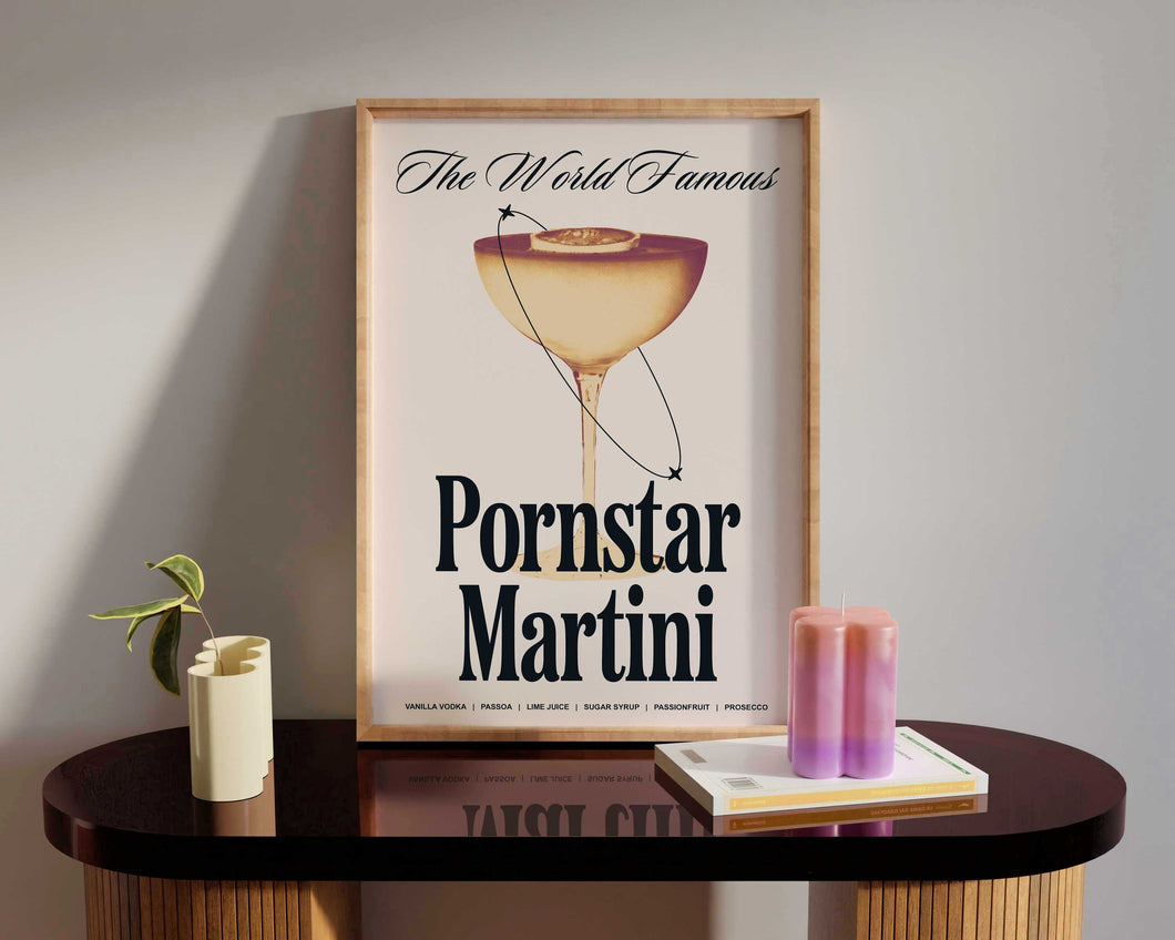 Pornstar Martini Cocktail Print