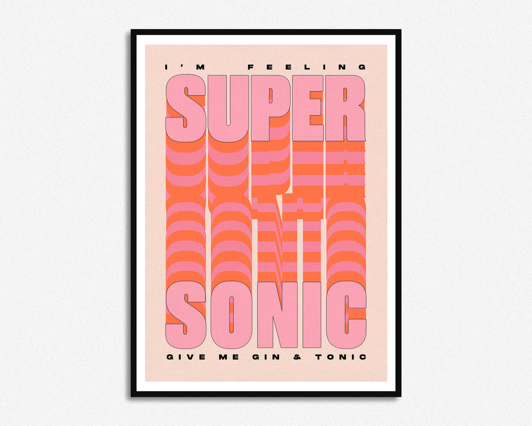 Feeling Supersonic Print