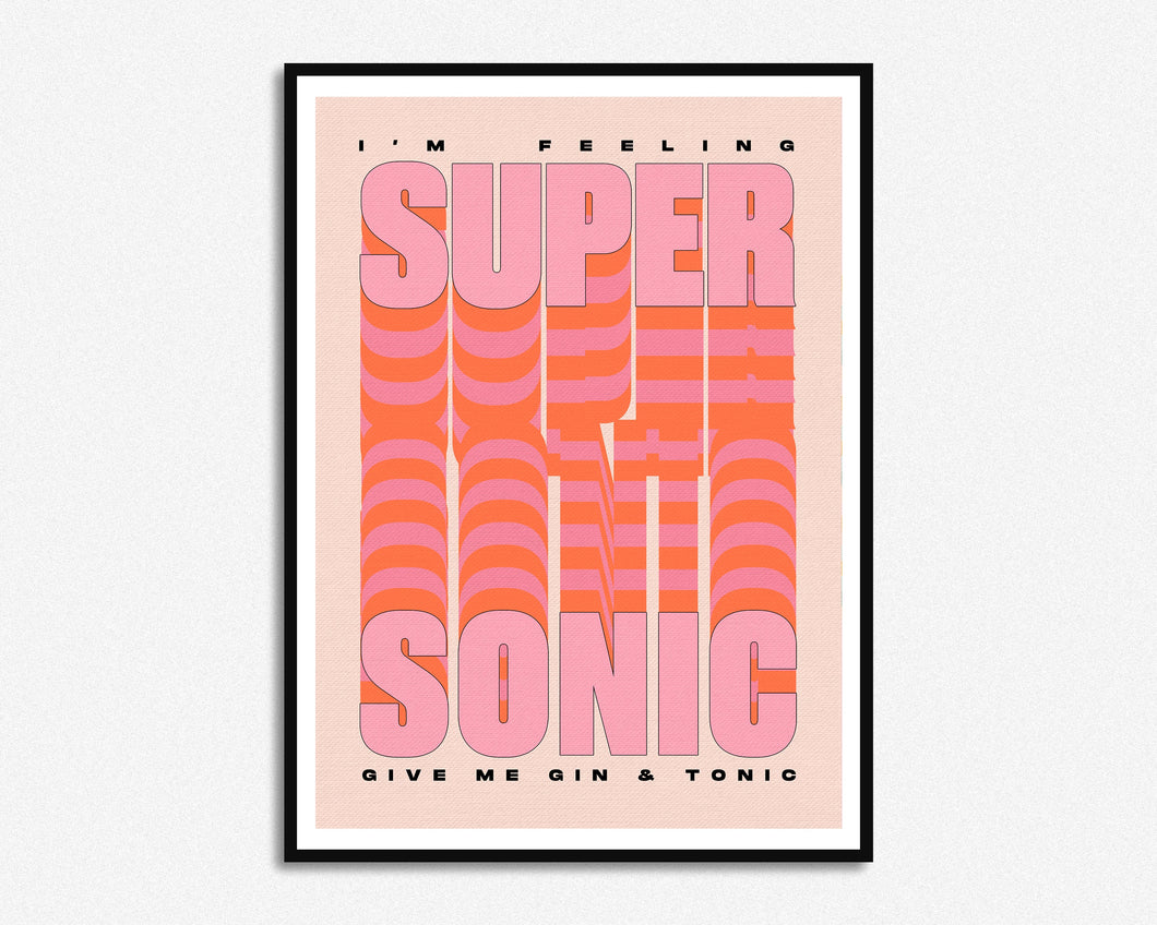 SECONDS SALE Feeling Supersonic Print